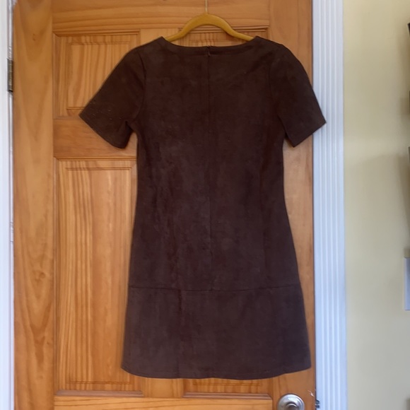 Paper Crane Faux Suede Dress - Picture 4 of 5